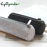 Cyflymder Minimalist Felt Pencil Bag Simple Fabric Case Box School Supplies Office Stationery
