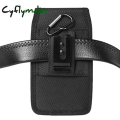 Cyflymder Mobile Phone Waist Bag Men Women Small Nylon Cell Holster Storage Fanny Pack Purse With
