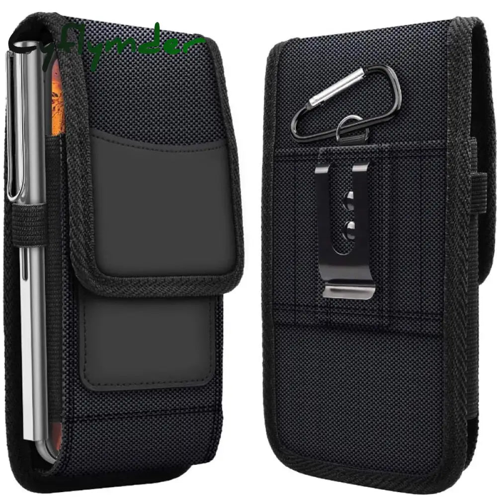 Cyflymder Mobile Phone Waist Bag Men Women Small Nylon Cell Holster Storage Fanny Pack Purse With