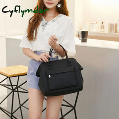 Cyflymder Modern Simplicity Lunch Bag Office Worker Bring Meals Insulated Handbag Child Picnic Food