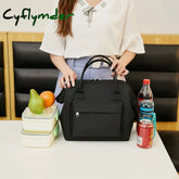 Cyflymder Modern Simplicity Lunch Bag Office Worker Bring Meals Insulated Handbag Child Picnic Food