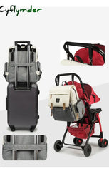 Cyflymder Mommy Diaper Bags Mother Large Capacity Travel Nappy Backpacks With Changing Mat