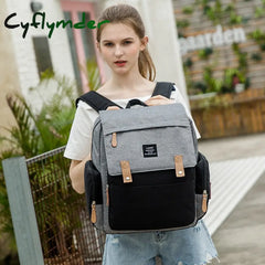 Cyflymder Mommy Diaper Bags Mother Large Capacity Travel Nappy Backpacks With Changing Mat