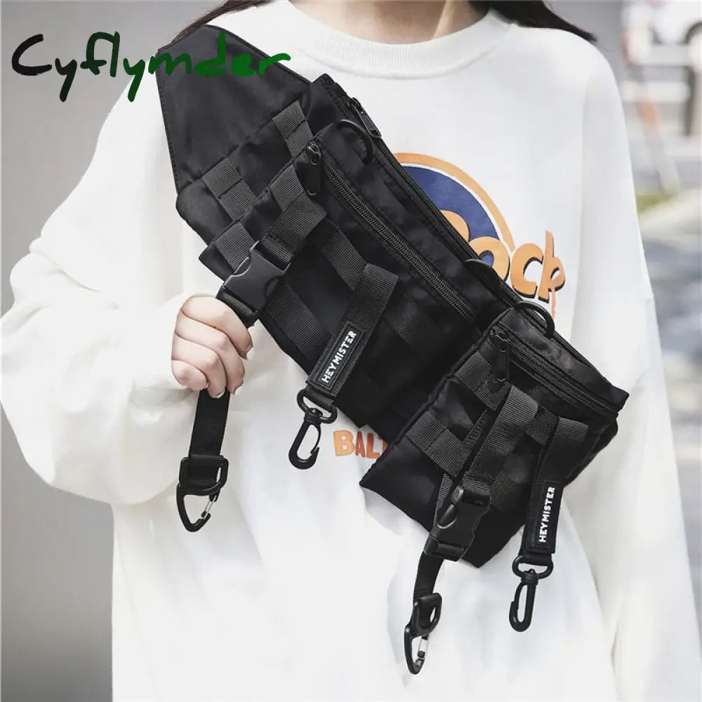 Cyflymder Multi-Pocket Tactical Functional Waist Pack Techwear Casual Phone Pouch Outdoor Running