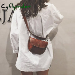 Cyflymder Multifunction Women Belt Bag Vintage Fanny Pack Leather Phone Pouch Luxury Brand Female