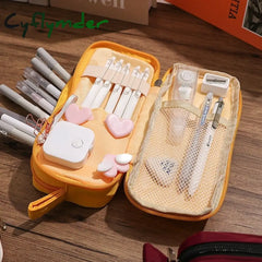 Cyflymder Multifunctional Large Capacity School Case Pen Bag Simple Pencil For Boys And Girls