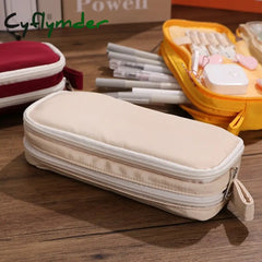 Cyflymder Multifunctional Large Capacity School Case Pen Bag Simple Pencil For Boys And Girls