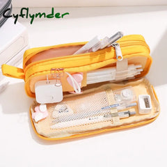 Cyflymder Multifunctional Large Capacity School Case Pen Bag Simple Pencil For Boys And Girls
