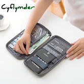 Cyflymder Multifunctional Passport Travel Wallet Cover Oxford Credit Card Package Id Document Bag