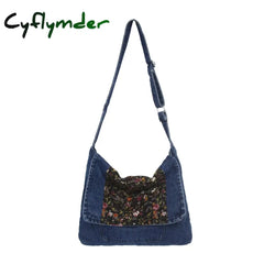 Cyflymder New Canvas Shoulder Bags For Women Casual Female Handbags Jeans Big Shopping Eco Bag