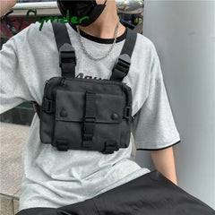 Cyflymder New Chest Rig Hip-Hop Men Bag Casual Function Outdoor Style Small Tactical Vest Bags