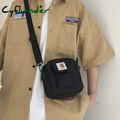 Cyflymder New Crossbody Bags Men Oxford Leisure Simple Small Detachable Strap All-Match Hip-Hop