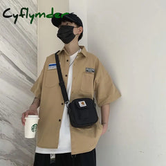 Cyflymder New Crossbody Bags Men Oxford Leisure Simple Small Detachable Strap All-Match Hip-Hop