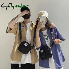 Cyflymder New Crossbody Bags Men Oxford Leisure Simple Small Detachable Strap All-Match Hip-Hop