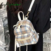 Cyflymder New Designer Fashion Women Backpack Mini Soft Nylon Multi-Function Small School Female