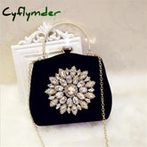 Cyflymder New Diamond Sun Flowers Evening Bags Luxury Wedding Clutch For Girls Christmas Party