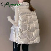 Cyflymder New Down Cotton Vest Women Autumn Winter Short Loose Casual Waistcoat Womens Fashion