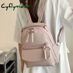 Cyflymder New Fashion Backpack Women High Quality Leather Capacity School Bags For Teenage Girls