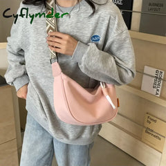 Cyflymder New Fashion Crossbody Bag Simple Wide Shoulder Strap Design Single Shoulder Bag Original Style Commuting