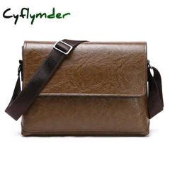 New Fashion High Capacity Men PU Leather Handbags Laptop Bags Male Business Travel Messenger Bags Men's Crossbody Shoulder Bags