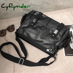 Cyflymder New Fashion Men’s Messenger Bag Large Capacity Crossbody Bags Men Classic Retro