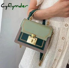 Cyflymder New Fashion Pathwork Pu Leather Women Crossbody Bags Vintage Shoulder Messenger Bag