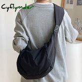 New Fashion Summer Large Capacity Casual Nylon Women Shoulder Bag Korean Style Hobos Bag Youth Crossbody Shoulder Bag