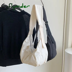 Cyflymder New Fashion Summer Large Capacity Casual Nylon Women Shoulder Bag Korean Style Hobos