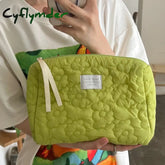Cyflymder New Flower Pattern Women Makeup Bag Toiletries Cosmetic Organizer Zipper Travel Wash