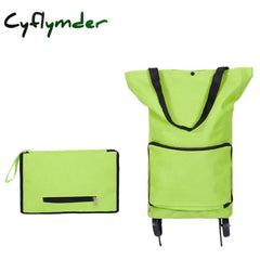 Cyflymder New Folding Shopping Bag Buy Food Trolley On Wheels Vegetables Organizer Portable Big