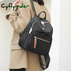 Cyflymder New High-Quality Waterproof Nylon Fabric Women’s Backpack Fashion Mini Shopping Small