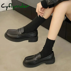 Cyflymder New Japanese Style College Student Shoes Cosplay Lolita Shoes for Women/Girl Fashion Black/Coffee Uniform