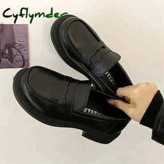 Cyflymder New Japanese Style College Student Shoes Cosplay Lolita Shoes for Women/Girl Fashion Black/Coffee Uniform
