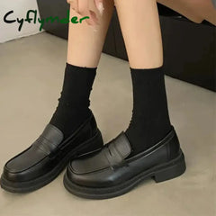 Cyflymder New Japanese Style College Student Shoes Cosplay Lolita Shoes for Women/Girl Fashion Black/Coffee Uniform