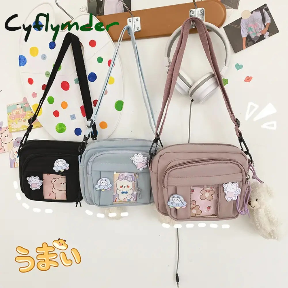 Cyflymder New Kawaii Bag Girls New JK Transparent Bag Small Crossbody Bag For Women Purses and Handbags Shoulder Bag