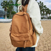 Cyflymder New Korean Large Capacity Canvas Backpacks Women Kawaii Students Preppy Bag For Teenage