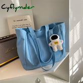 Cyflymder New Large Capacity Canvas Women’s Handbag Cute Female Shoulder Bags Travel Totes Purse