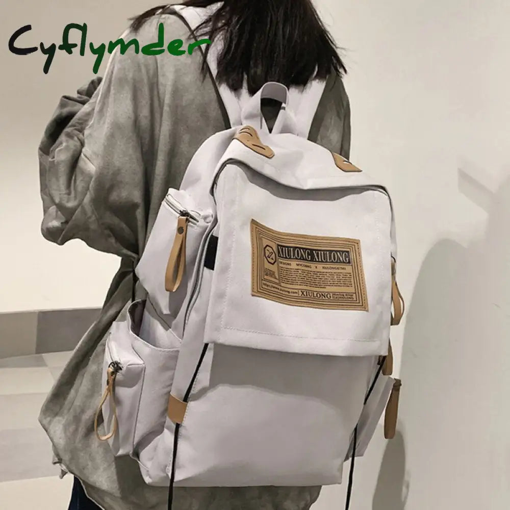 Cyflymder New Large Capacity Women Backpack School For Teenager Girls Female High College Student