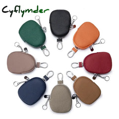Cyflymder New Leather Coin Purse Small Women Change Wallet Personalize Mini Key Ring Pouch earphone Storage Bag girls