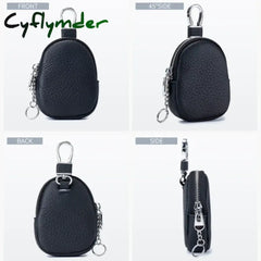 Cyflymder New Leather Coin Purse Small Women Change Wallet Personalize Mini Key Ring Pouch earphone Storage Bag girls