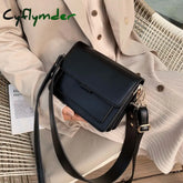 Cyflymder New Mini Lightweight Pu Leather Flap Bags For Women Summer Lady Shoulder Handbag Simple