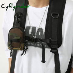 Cyflymder New Mini Pendant Bag Key Headset Card Storage Men Travel Backpack Small Chest Handbag