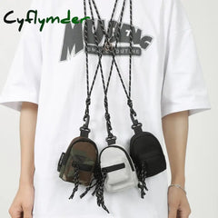 Cyflymder New Mini Pendant Bag Key Headset Card Storage Men Travel Backpack Small Chest Handbag