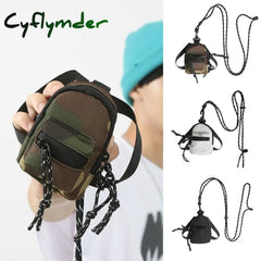 Cyflymder New Mini Pendant Bag Key Headset Card Storage Men Travel Backpack Small Chest Handbag