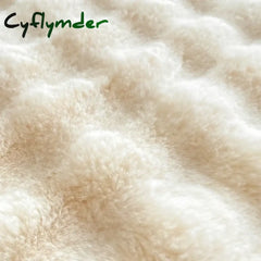 Cyflymder New Plush Velvet Flat Sheets Heavyweight Bed Sheet King Sheets for Winter Warm Single Queen Blanket Bedspreads