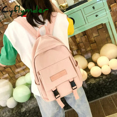 Cyflymder New Trend Female Backpack Casual Classical Women Fashion Shoulder Bag Solid Color School