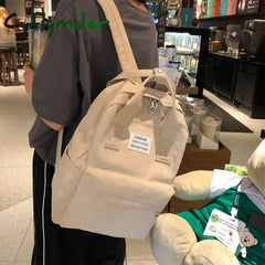 Cyflymder New Trend Female Backpack Fashion Women College School Bag Harajuku Travel Shoulder Bags