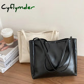 Cyflymder New Trendy Tote Bag Simple Temperament Western Style Large Capacity Shoulder Casual