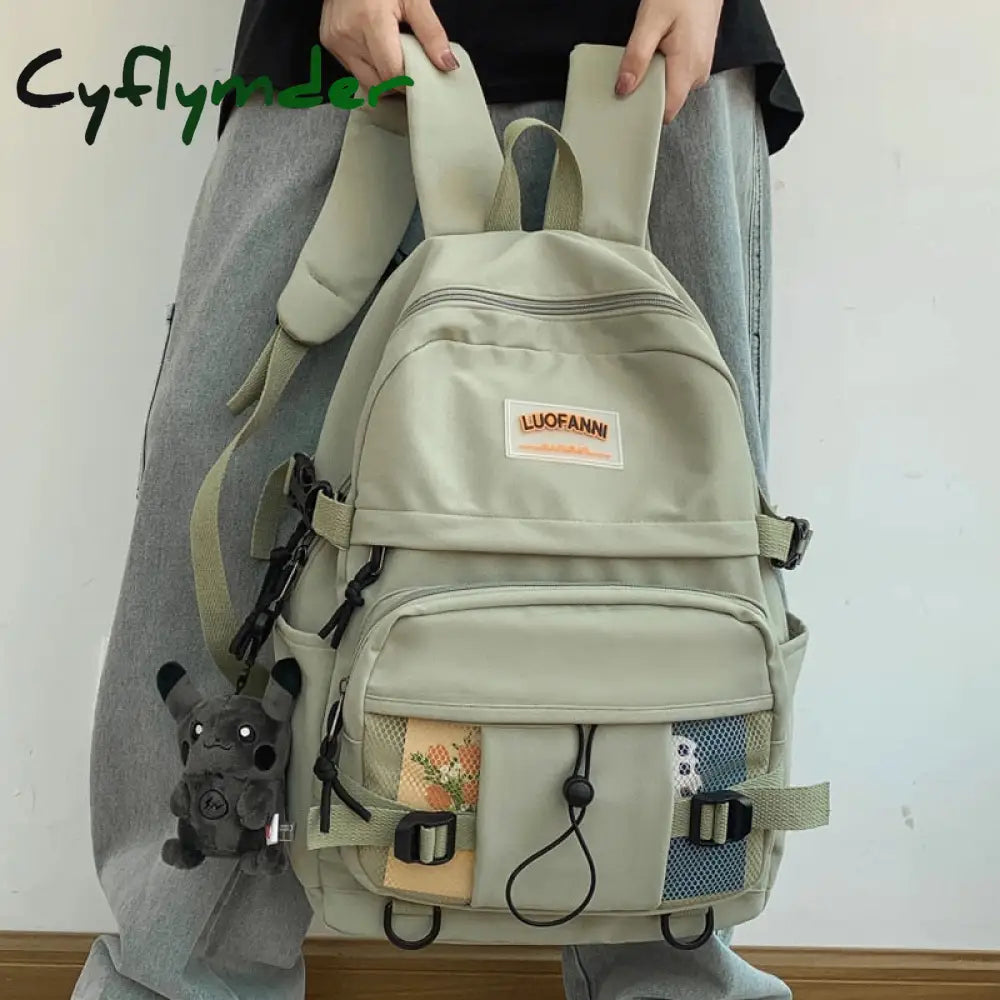 nylon Women Backpack Female High quality Schoolbag
