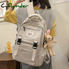 Cyflymder New Waterproof Nylon Women Backpack Korean Japanese Fashion Female Students Schoolbag